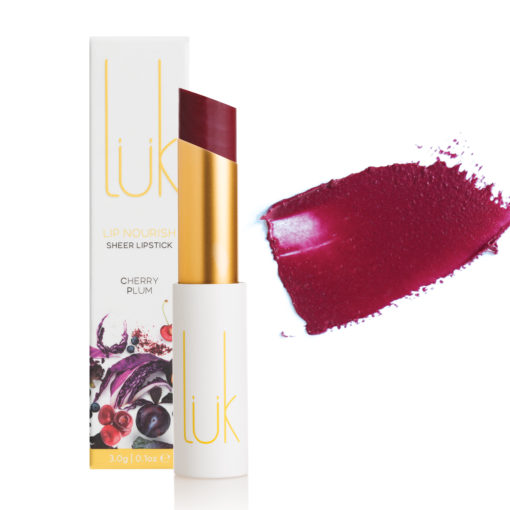 Luk Beautifood Lipstick Cherry Plum Box Stick Swatch