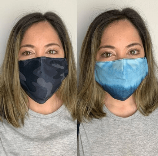 Face masks Camo and Blue
